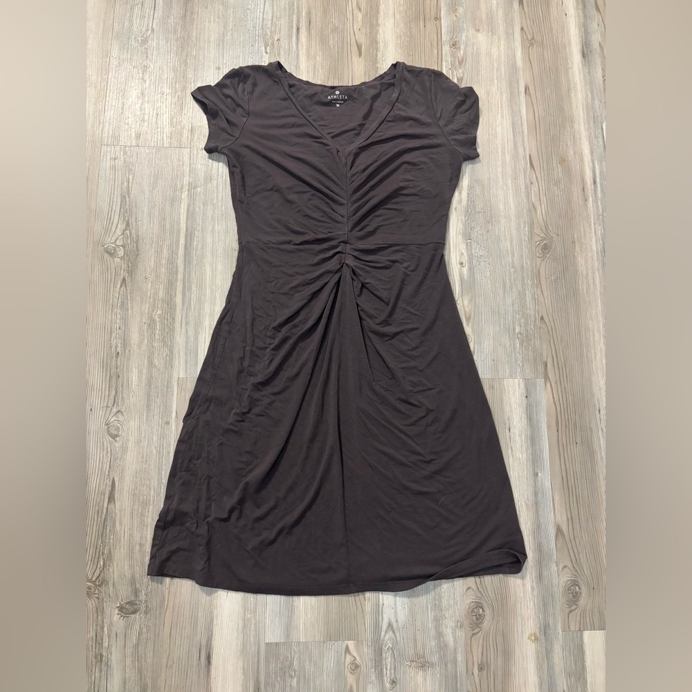 Athleta size medium grayish purple honey dress chest is 17.5 length is 35